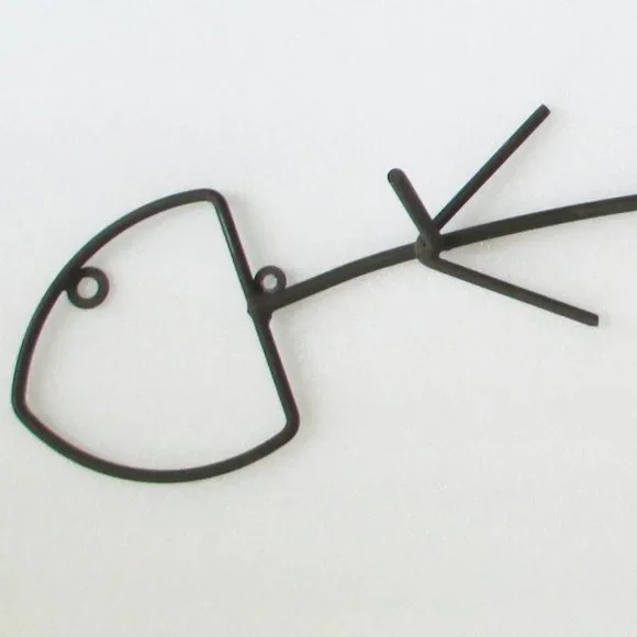 RUSTIC WROUGHT IRON COAT HOOKWALL RACK